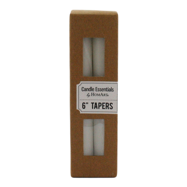 Taper 6 in - Box of 4 Ivory