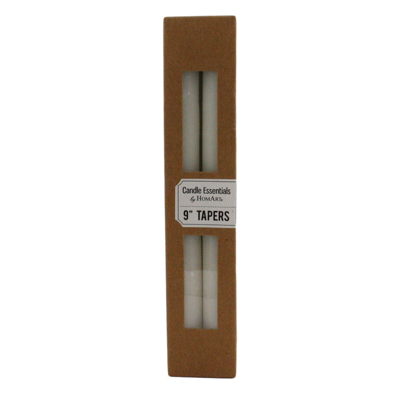 Taper 9 in - Box of 4 Ivory