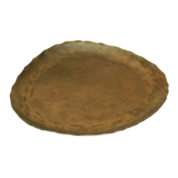 Fika Organic Brass Plate - Med