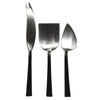 Aero Cheese Service, Stainless & Black Zinc - Set of 3