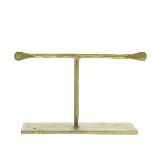 Maddox Forged Iron Jewelry T Stand - Short 4 - Brass