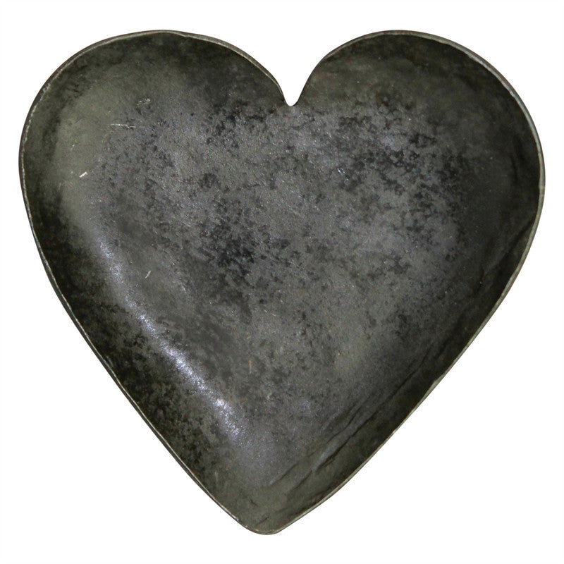 Heart Tray Forged Iron Black