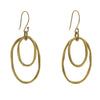 Gemini Earring s, Oval, Sm - Brass - Brass