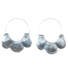 Yucca Earring - Scalloped, Silver