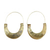 Yucca Earring - Crescent, Brass