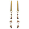 Vail Earring w/ Dangling Chain, Moonstone