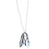 Dona Necklace, Silver, Mother of Pearl - Dark