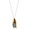 Dona Necklace, Brass, Mother of Pearl - Light