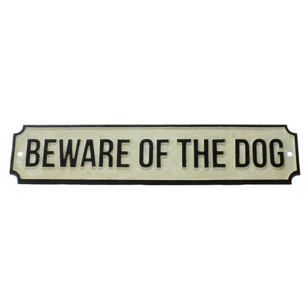 Cast Iron Sign - BEWARE OF THE DOG