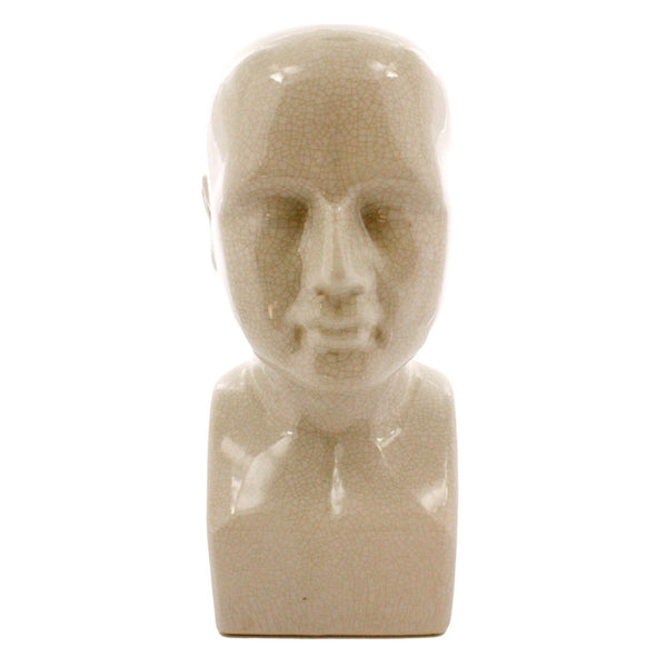 Phrenology Head - Ceramic - Lrg White