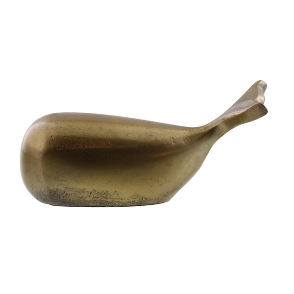 Melville Whale, Brass - Sm - Brass