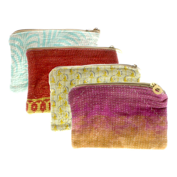 Kantha Fabric Pouch