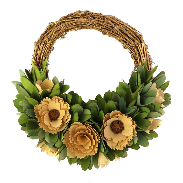 Wood Shaving Wreath - Sm - Naturals