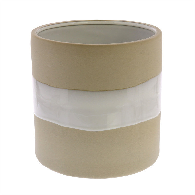 Shore Ceramic Cylinder Vase - Lrg