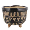 Apache Print Bowl, Ceramic - Med - Black & Natural