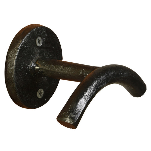 Coat Hook, Cast Iron - Lrg - Black