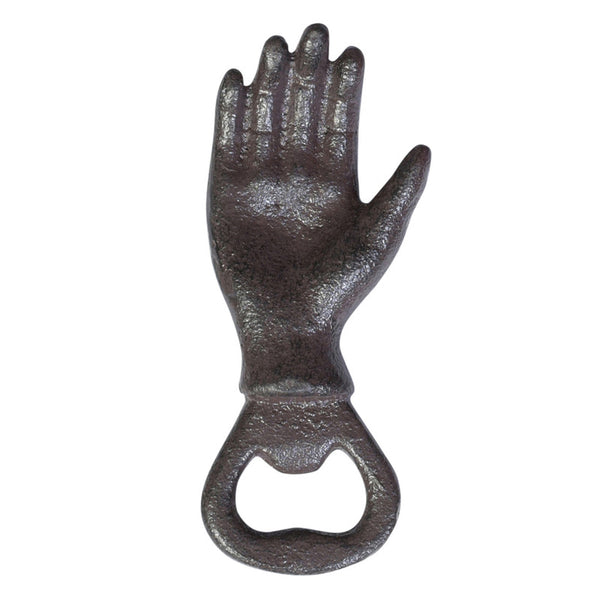 Brown Cast Iron Hand Bottle Opener