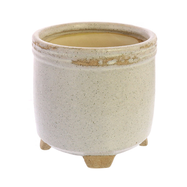 Sur Cachepot, Ceramic - Sm - White