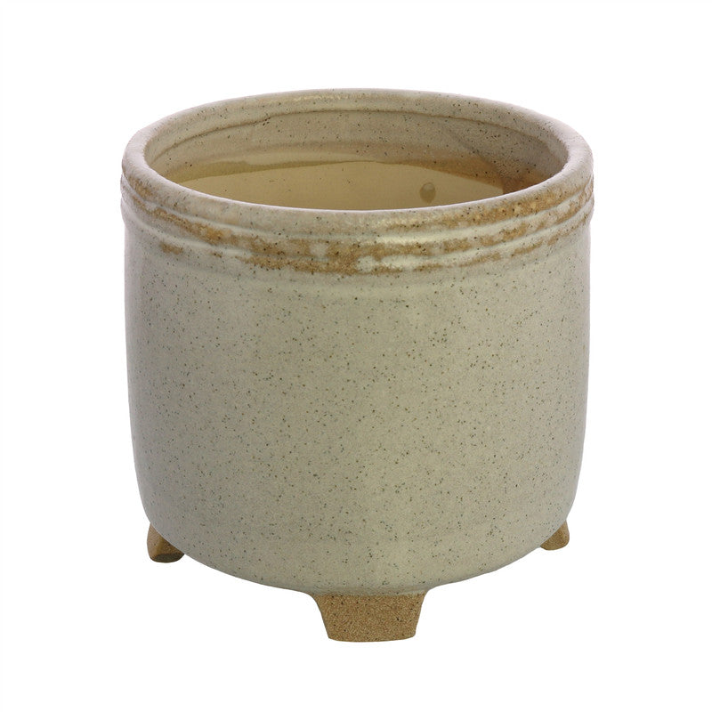 Sur Cachepot, Ceramic - Lrg - White