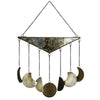 Luna Wall Hanging Brass & Leaded Glass