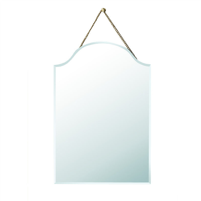 Farrah Beveled Mirror, Brass - Arch