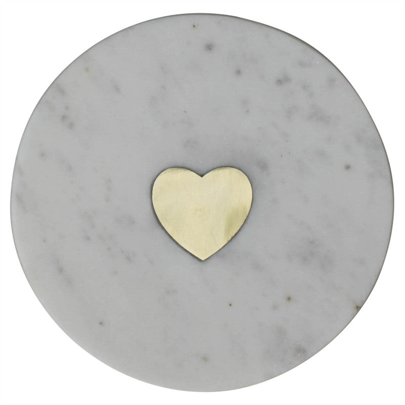 Inlaid Marle Tray - Heart