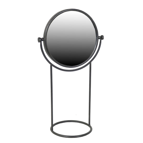 Archer Round Swiveling Mirror - Black