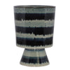 Toku Chalice, Ceramic - Indigo Stripe