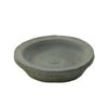 Rustic Terra Cotta Saucer 3.5 in Moss Grey