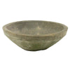 Rustic Terra Cotta Bowl - Sm Moss Grey