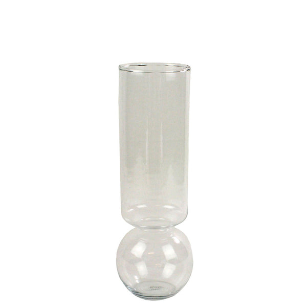 Bulb Vase Tall Clear