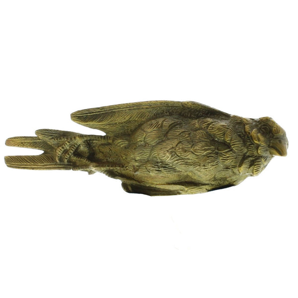 Still Bird Brass Paperweight-Antique Brass