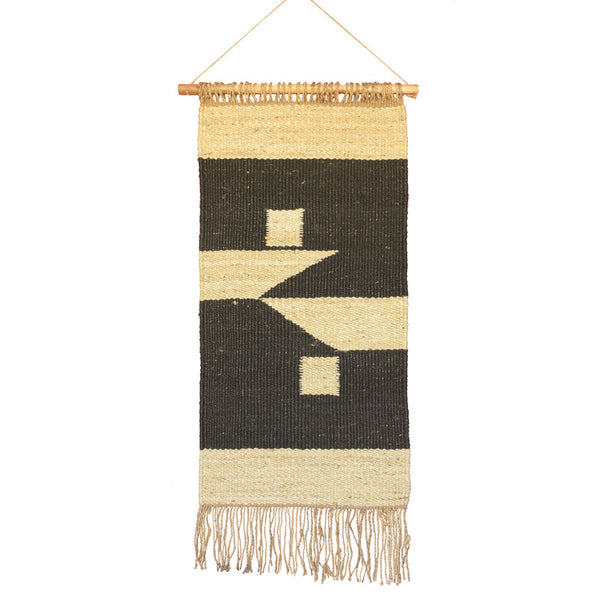 Austin Hemp Wall Hanging - Natural / Black