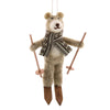 Felt Bear on Skis