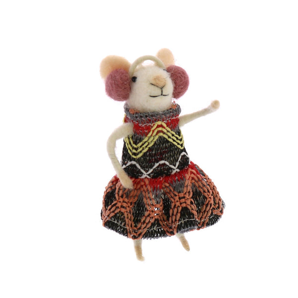 Wintertime Gal Mouse Ornament